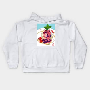 Strawberry Pancakes Kids Hoodie